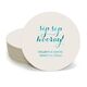 Elegant Sip Sip Hooray Round Coasters Image 3 of 3